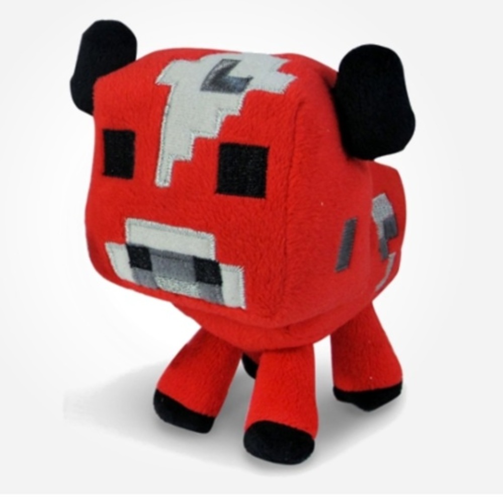 Kids Minecraft Mooshroom Plush Toy